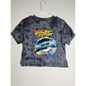 back to the future graphic crop top size S